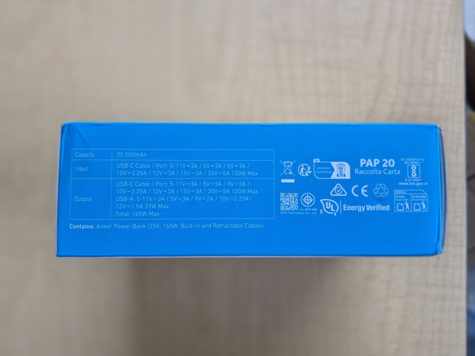 Anker 25000mAh Power Bank Triple 100W USB-C Fast Charge Built-in Cables - SEALED — image 6 of 10