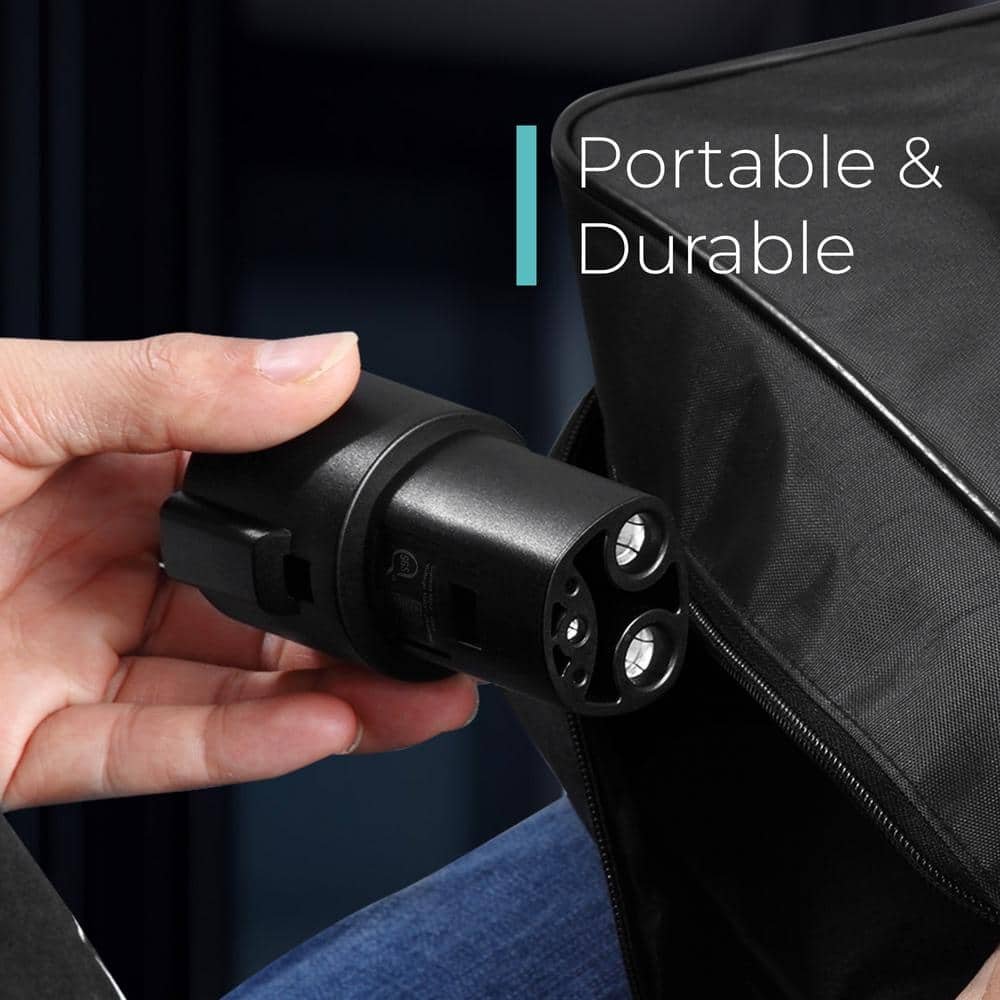 LECTRON J1772 to Tesla Adapter 80 A (240-Volt)-Compatible with Tesla Model S/3/X/Y/Cybertruck All EVs in NACS Alliance (Black) J1772Tesla80AUSA — image 5 of 7