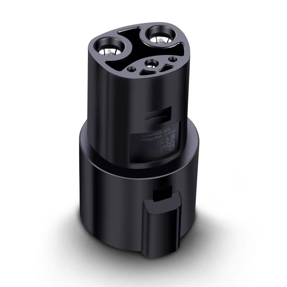 LECTRON J1772 to Tesla Adapter 80 A (240-Volt)-Compatible with Tesla Model S/3/X/Y/Cybertruck All EVs in NACS Alliance (Black) J1772Tesla80AUSA — main image