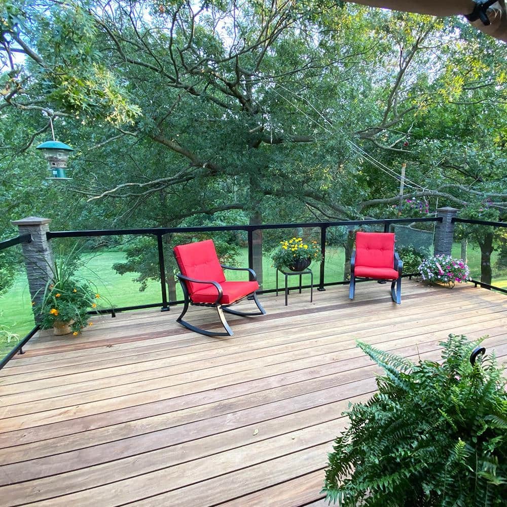 PEAK Aluminum Railing 3 in. H x 2.5 in. W Matte Black Aluminum Deck Railing Horizontal Angle Bracket Kit for 36 in. high system 36951 — image 6 of 14