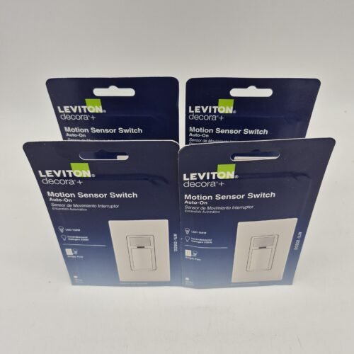 () Leviton Decora Motion Sensor Light Switch Single Pole, White R02-DOS02-1LW — main image