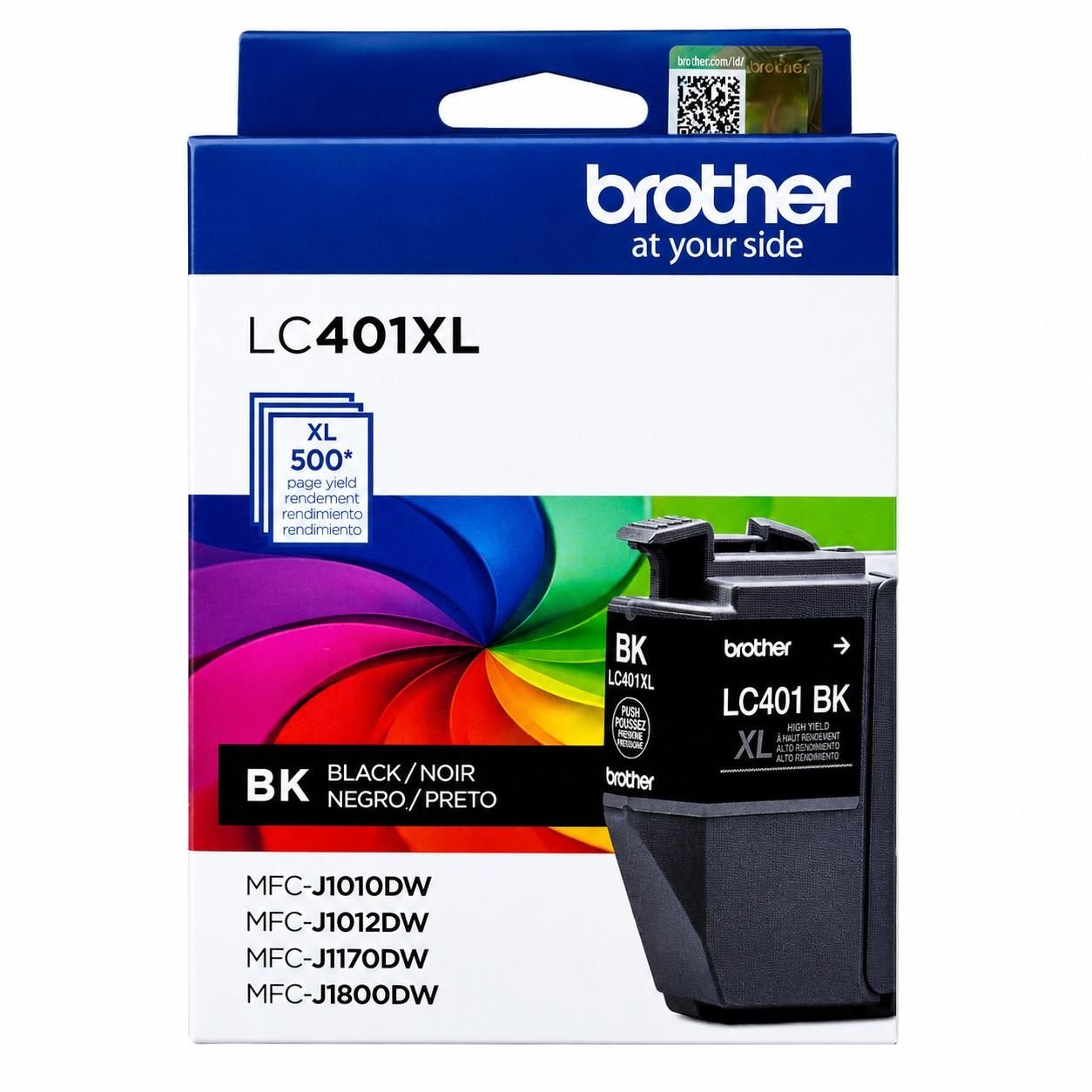 (2) Genuine Brother LC401XLBKS 500 Page-Yield High-Yield Ink - Black New — image 7 of 7