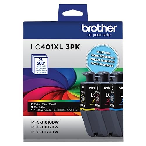 Brother Genuine LC401XL 3PK High Yield 3-Pack Color -Ink -Cartridges Includes 1- -Cartridge Each of Cyan, Magenta and Yellow -Ink. — image 2 of 4