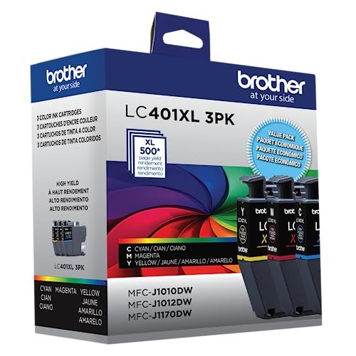 Brother Genuine LC401XL 3PK High Yield 3-Pack Color -Ink -Cartridges Includes 1- -Cartridge Each of Cyan, Magenta and Yellow -Ink. — image 4 of 4