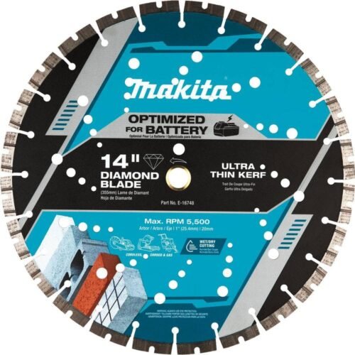 Makita 14 in. Thin Kerf Diamond Blade, Segmented E-16748 — main image
