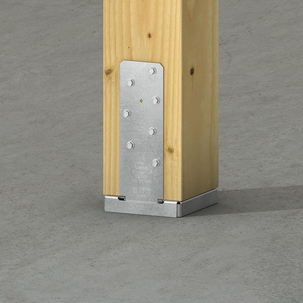 (2)Simpson Strong-Tie CBSQ Galvanized Standoff Column Base for 6x6 Nominal Lumber with SDS Screws CBSQ66-SDS2 — image 3 of 8