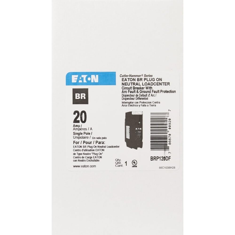 Eaton BR 20A Single-Pole AFCI/GFCI Circuit Breaker - 1 Each — image 3 of 5