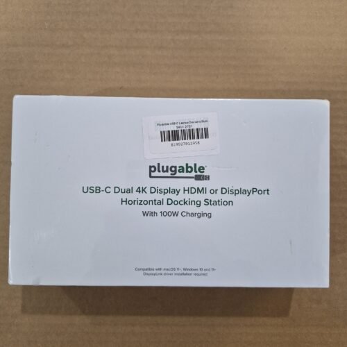 Plugable UD-6950PDH USB-C Laptop Docking Station, Two HDMI 4k or DisplayPort — main image