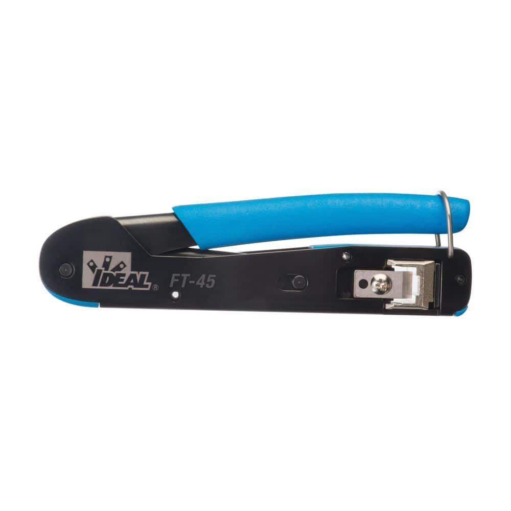 FT-45 Feed Thru Modular Plug Crimper + 10 CAT6 Plugs — main image
