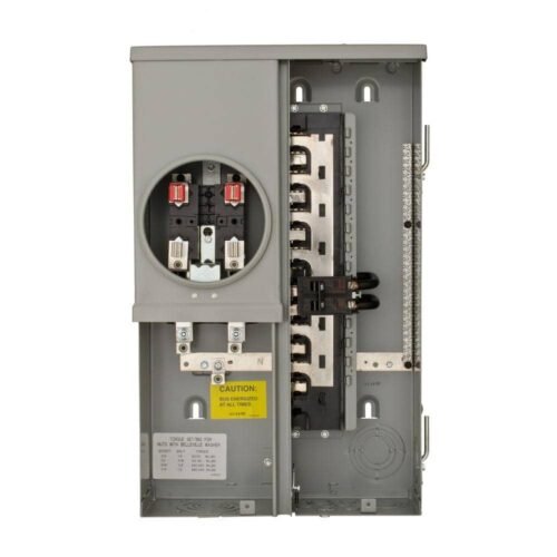 Siemens 125A 12-Space 24-Circuit Flush Meter Combo Load Center New — main image