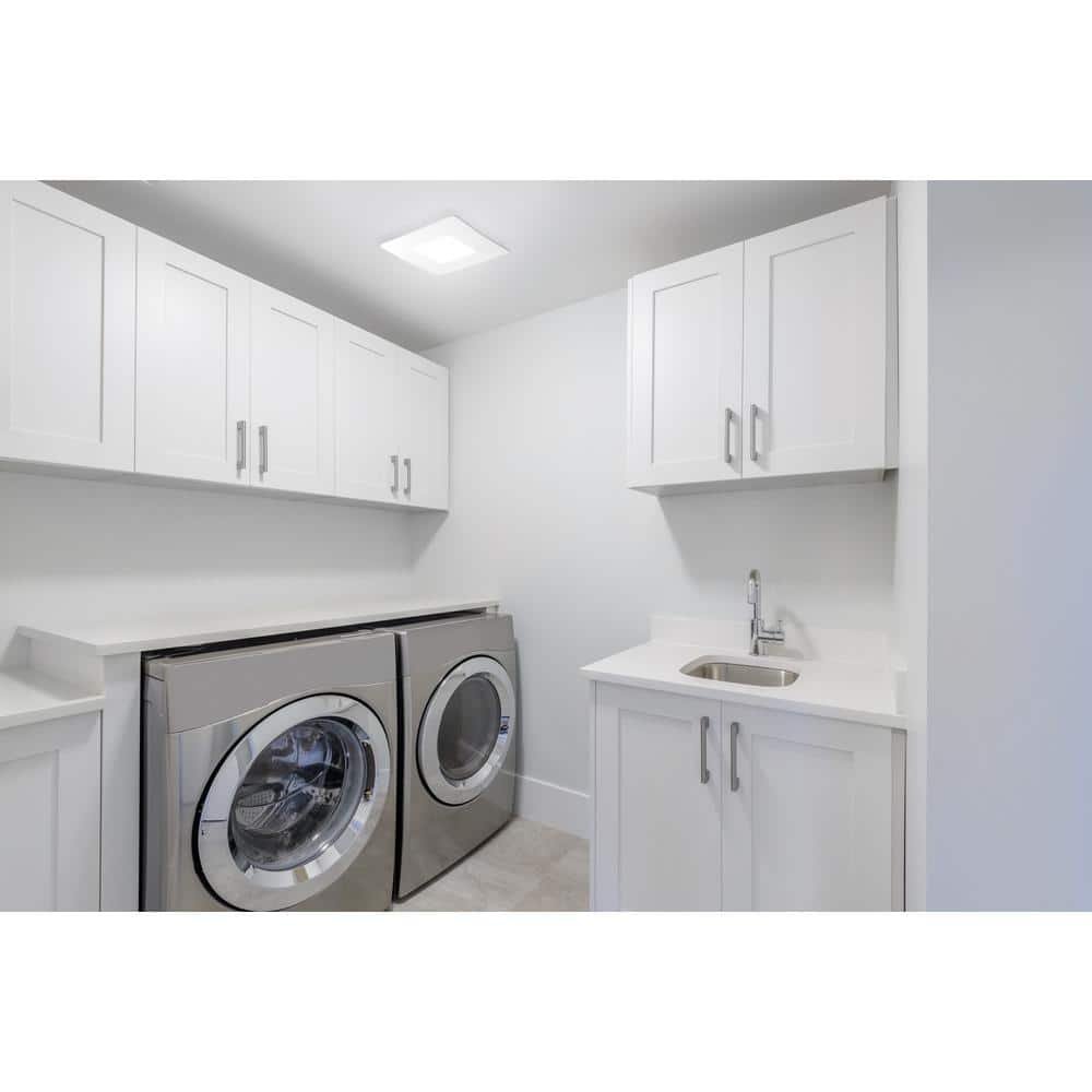 80 CFM Ceiling/Wall Mount Easy Roomside Installation Bathroom/Bath Exhaust Fan with Adjustable LED Lighting, ENERGY STAR — image 6 of 10