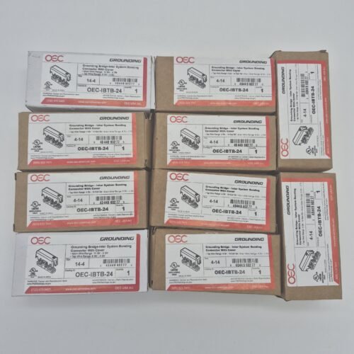 Lot of 10 Grounding Bridge Inter System Bonding Connector 4-14 w/ Cover — main image