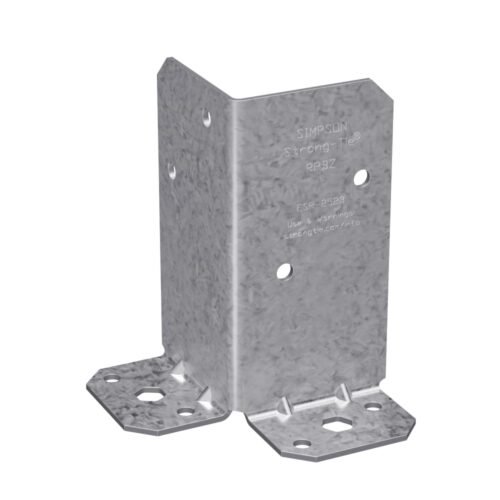 Simpson Strong-Tie RPBZ ZMAX Galvanized Retrofit Post Base for Double 2x4, New — main image