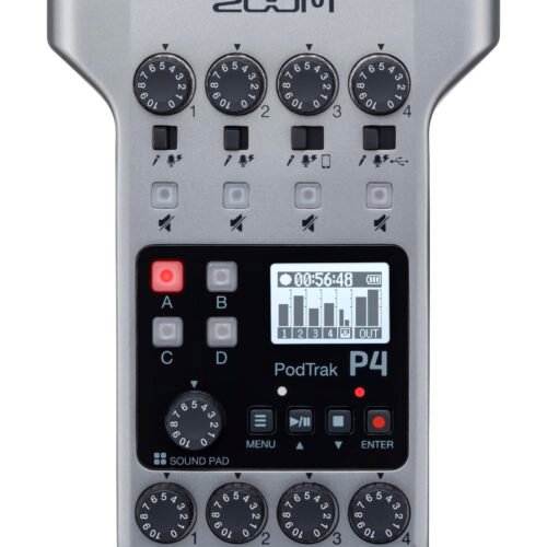 Zoom PodTrak P4 Podcast Recorder 4 XLR Inputs, 4 Headphone Outs, USB/Battery — main image