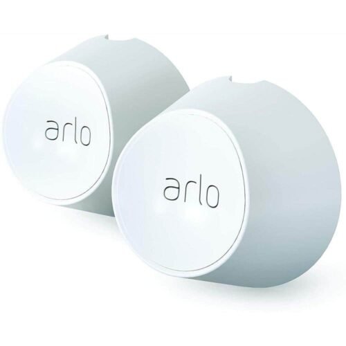 Arlo Magnetic Wall Mounts for Pro 5S 2K, Pro 4, Pro 3, Ultra 2, Ultra, Go 2 - 2 Pack, White, New — main image
