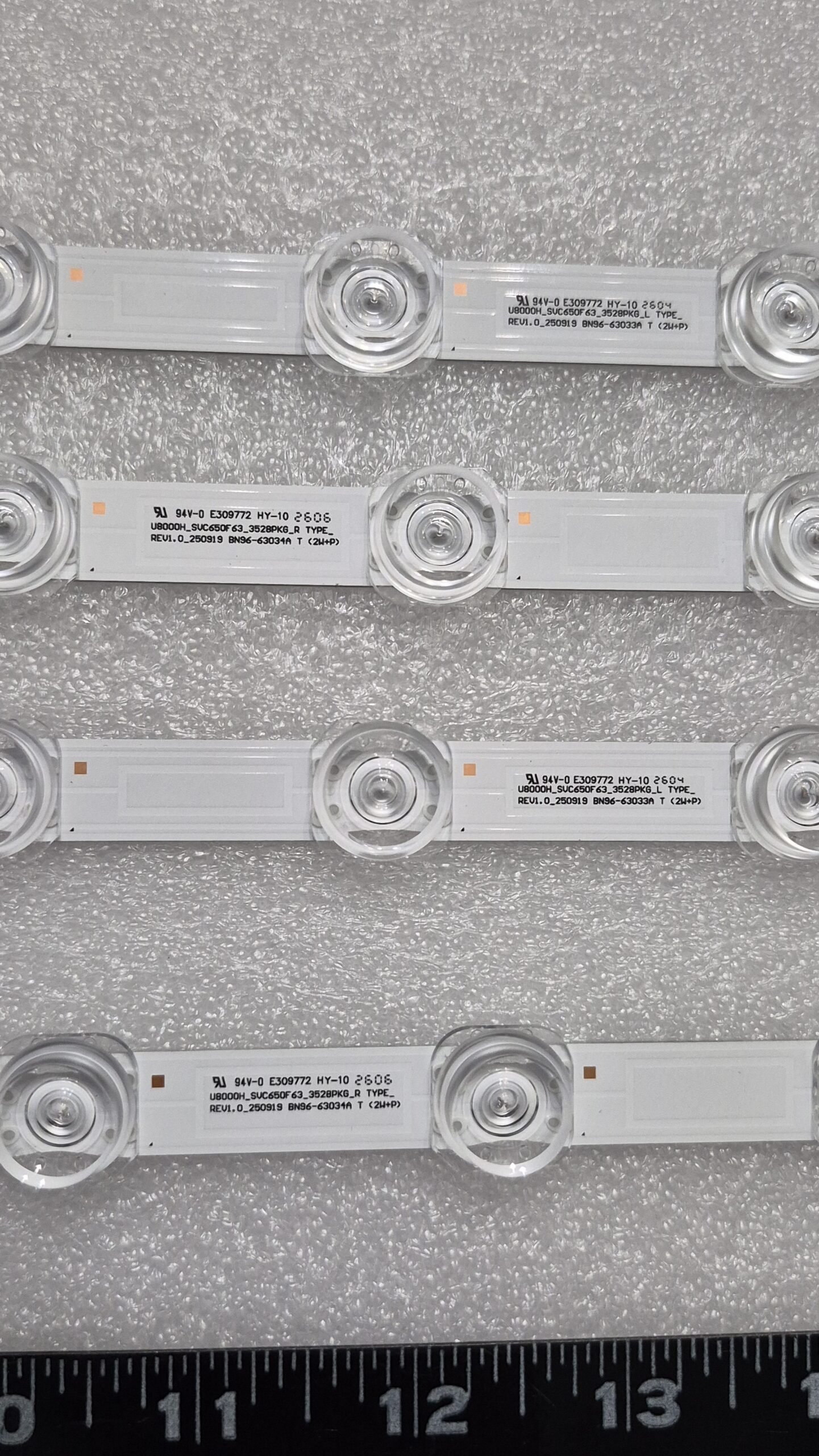 OEM Samsung UN65U8000H 65" TV LED Backlight Strips Set BN96-63034A & BN96-63033A — image 4 of 8