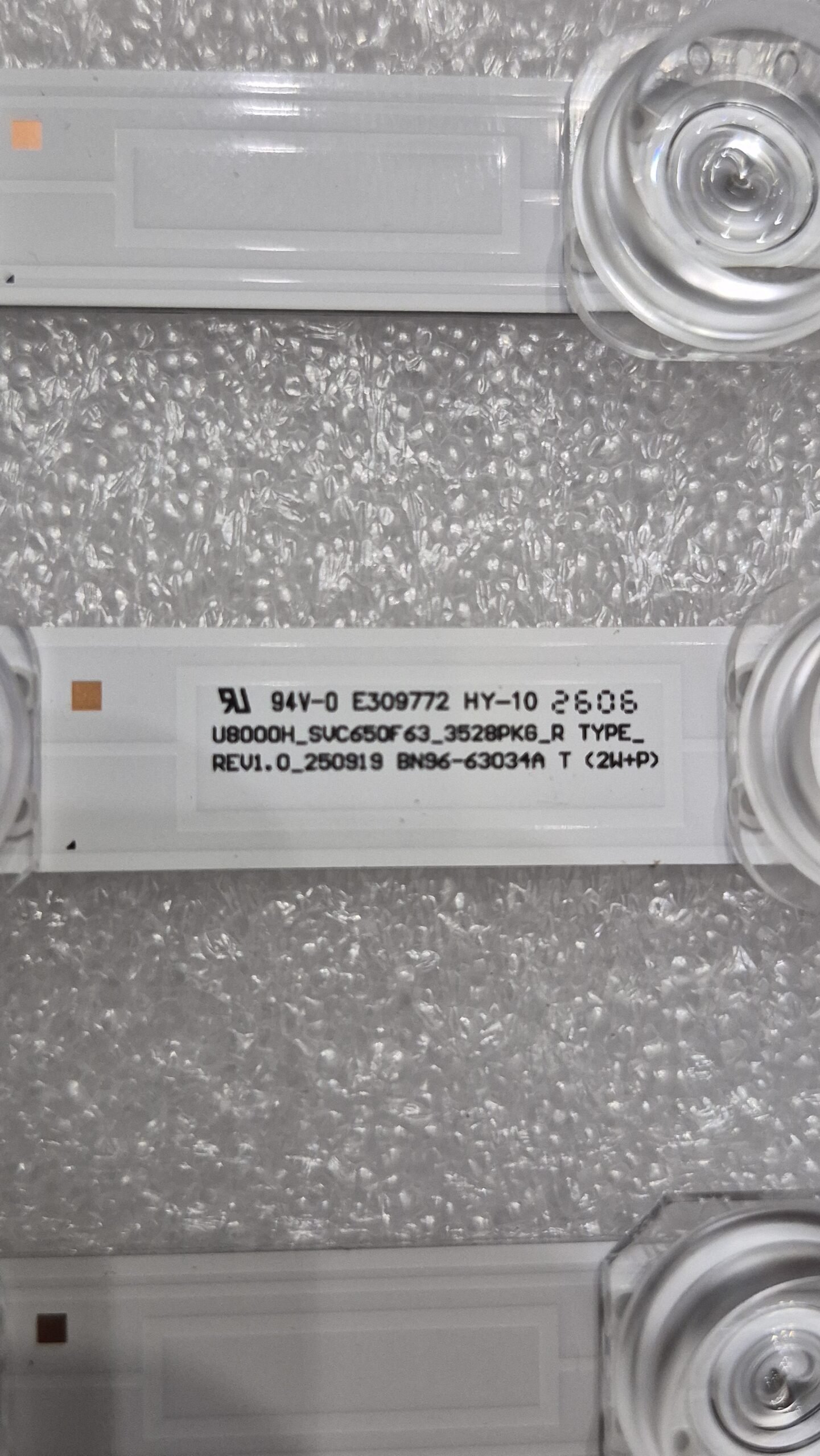 OEM Samsung UN65U8000H 65" TV LED Backlight Strips Set BN96-63034A & BN96-63033A — image 5 of 8