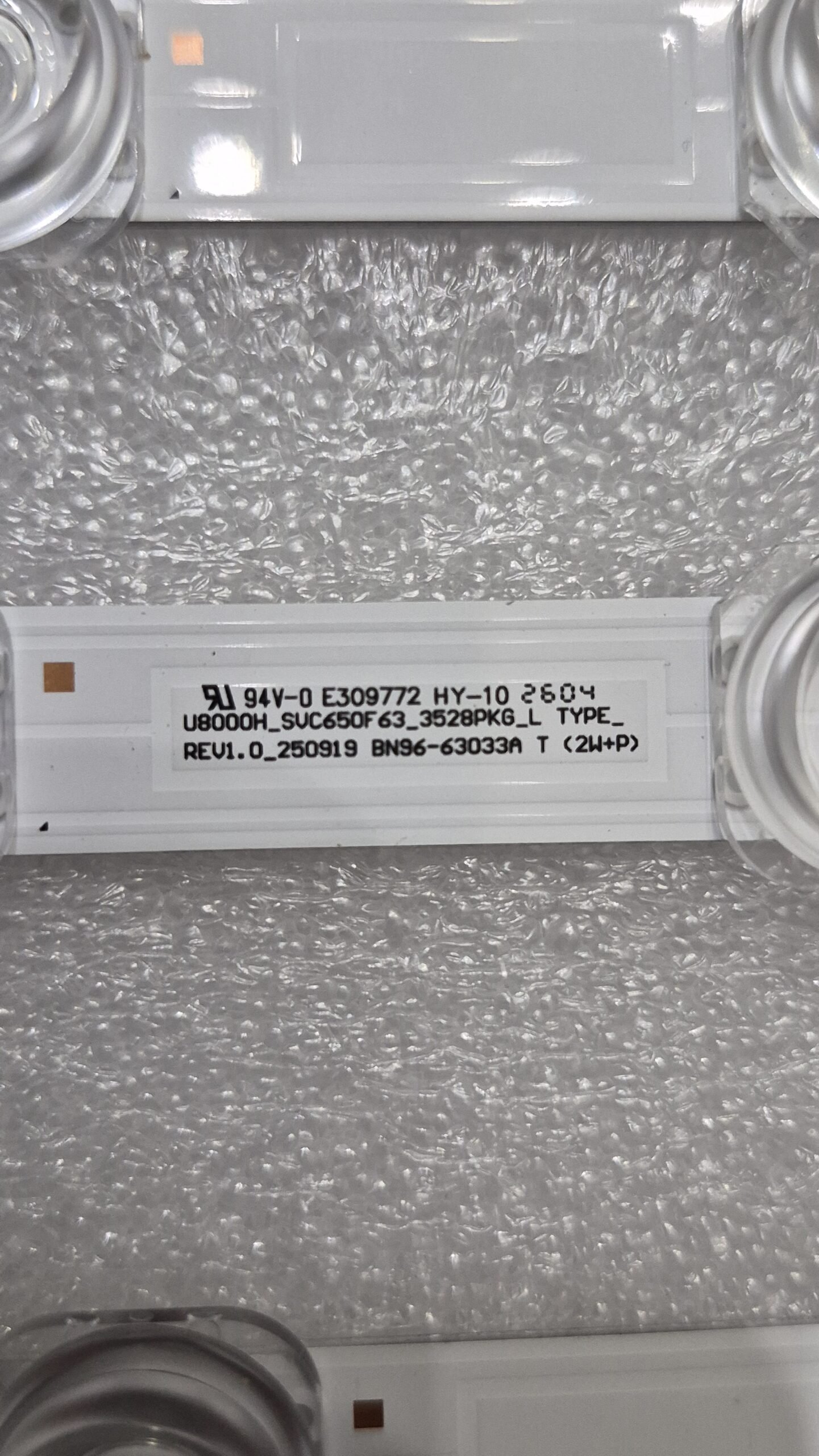 OEM Samsung UN65U8000H 65" TV LED Backlight Strips Set BN96-63034A & BN96-63033A — image 6 of 8