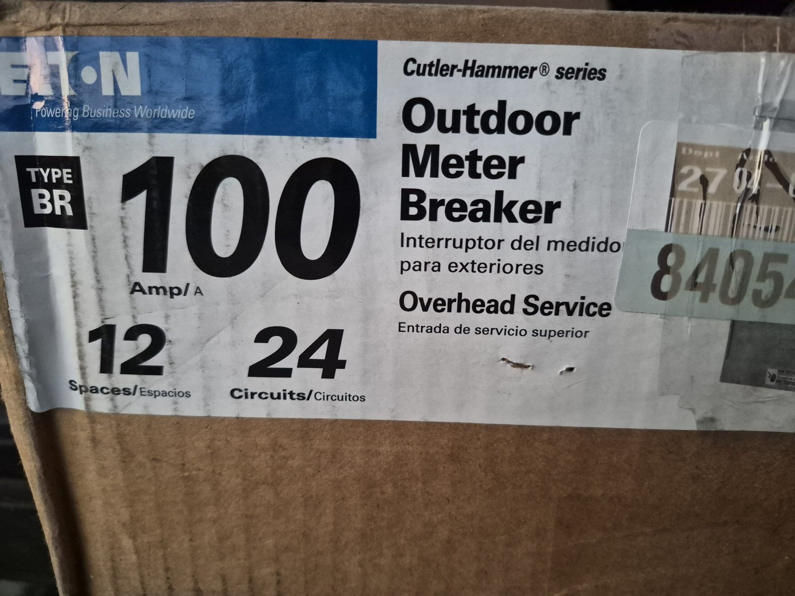 Eaton 100A 12-Space 24-Circuit EUSERC Surface Main Breaker Meter Panel — image 13 of 13