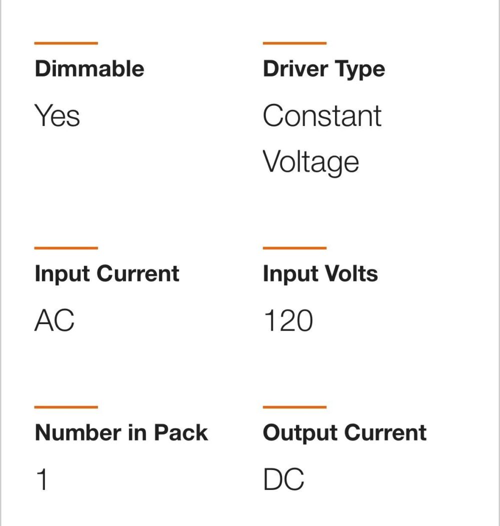 Armacost Lighting 841200 120-Watt Dimming Led Driver 12-Volt Dc Power Supply - Image 7