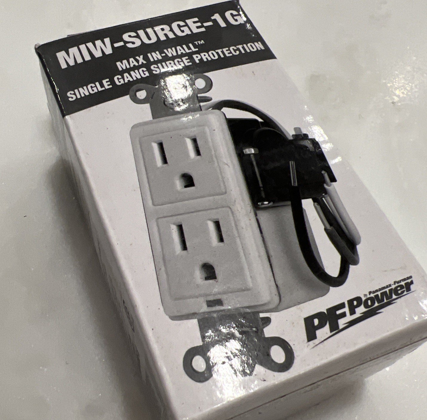 In Wall Surge Protector Panamax MIW-SURGE-1G Dual AC Outlet Plug 15A. - Image 7