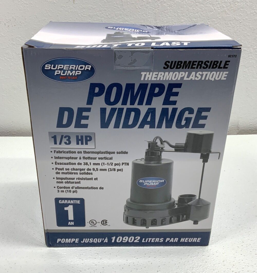 92072-U 1/3 HP Submersible Remote Sink Drain Pump System - Easy to Assemble - Image 6