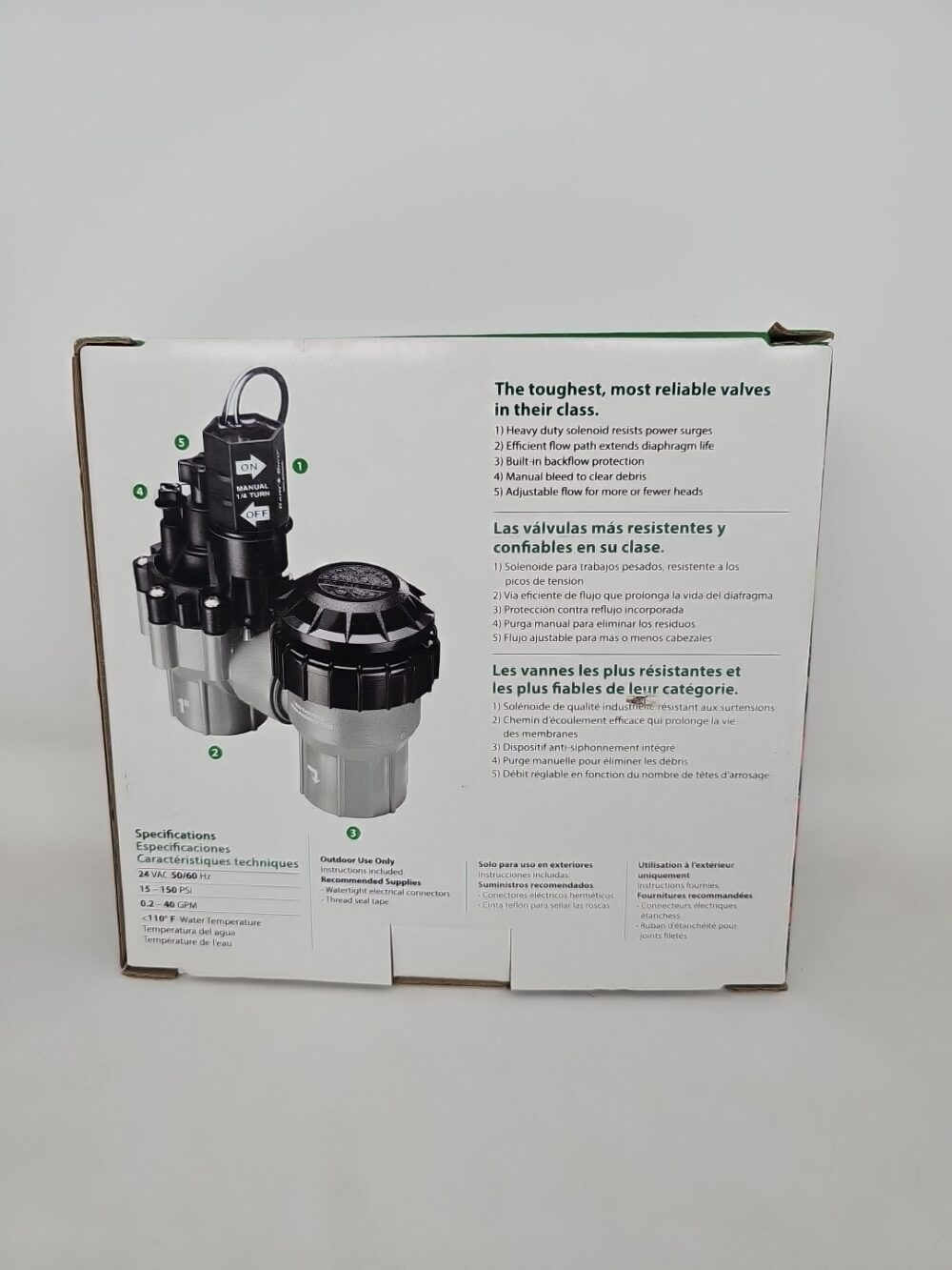 Rain Bird Heavy Duty Anti Siphon Valve DASASVF100 Electric Sprinkler Valve New - Image 4