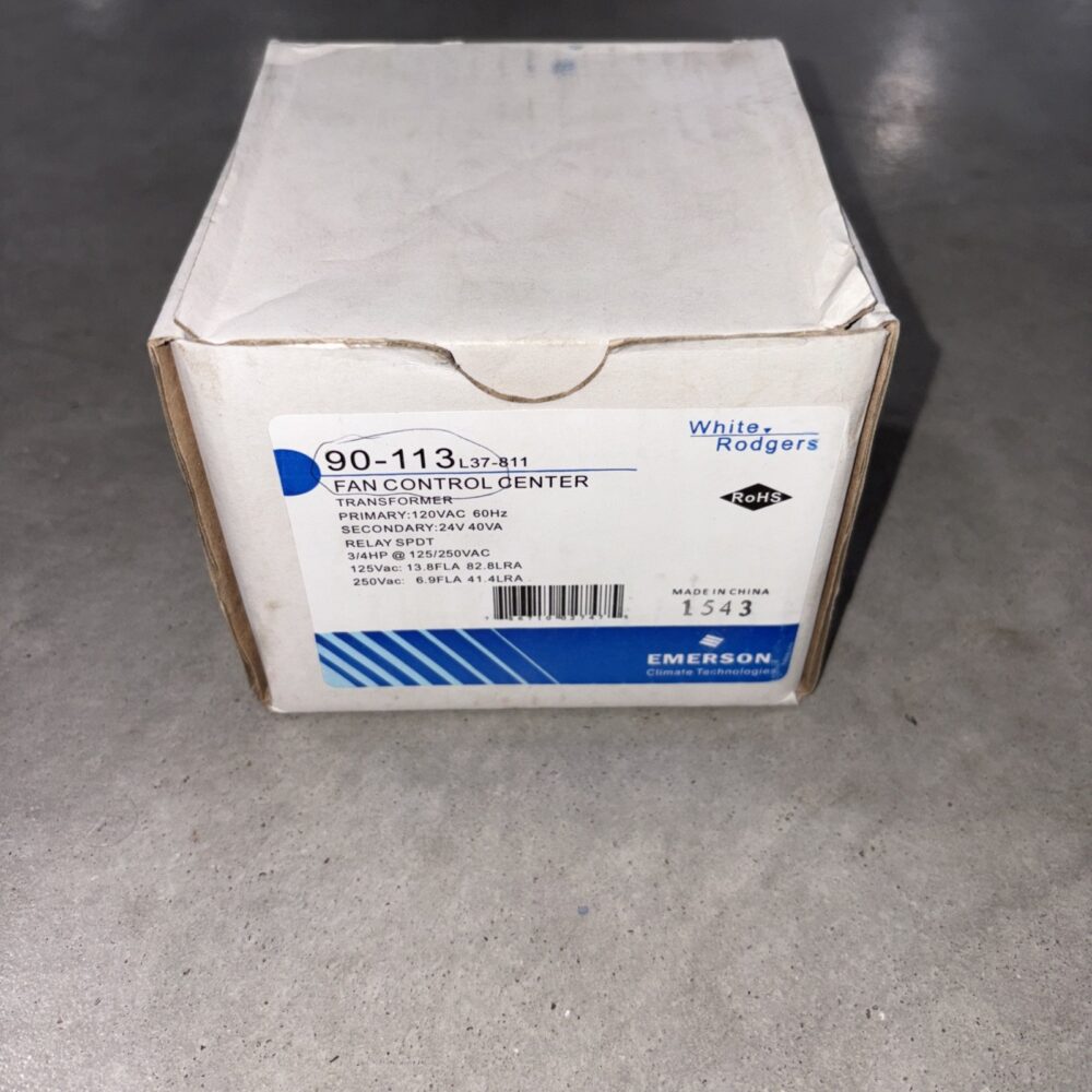 White-Rodgers 90-113 120V / 24V 40VA SPDT Relay Fan Control Center *NEW* - Image 6