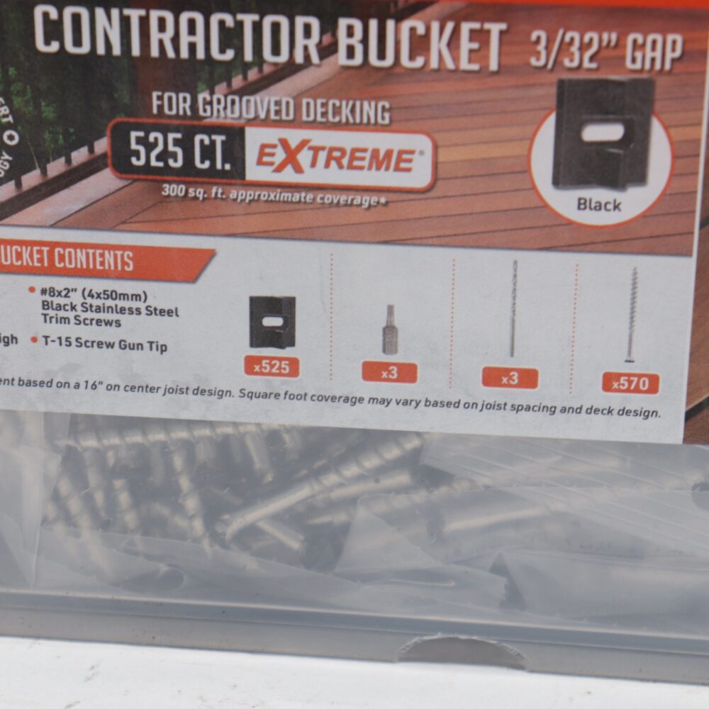 (525-Pk) DeckWise Ipe Clip Extreme Hidden Deck Fasteners 3/32" Spacing 300 Sq Ft - Image 3