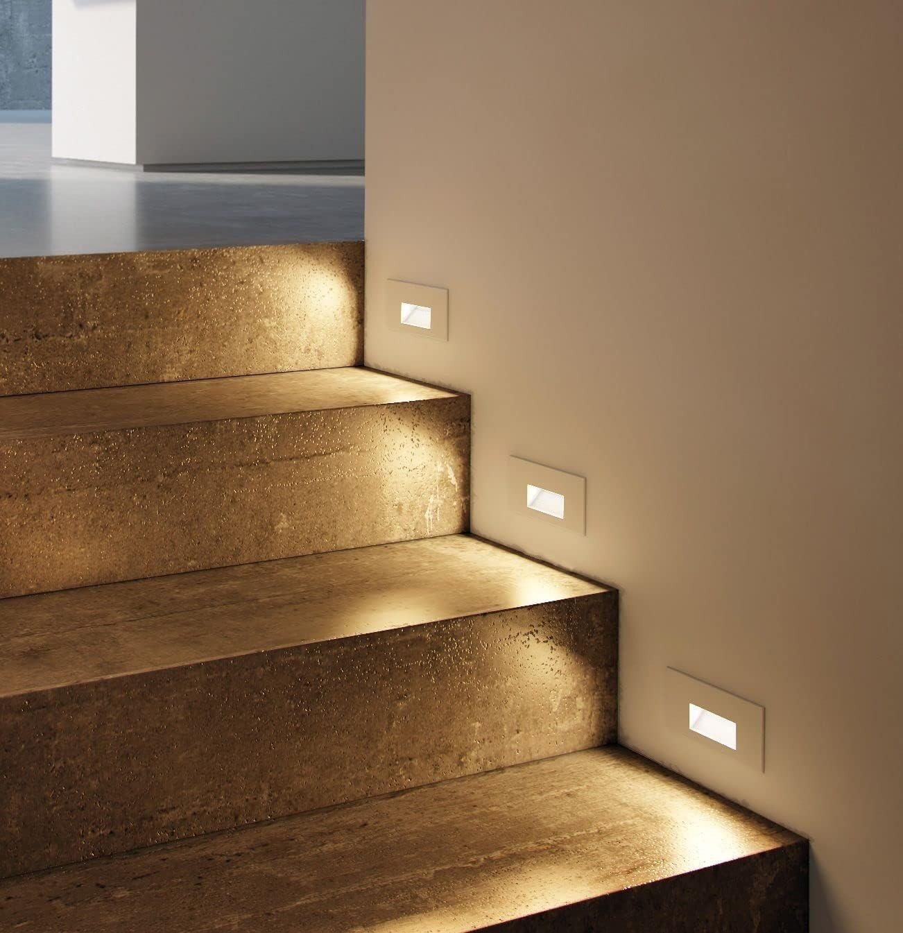 Maxim Path-4W 1 LED Step Light-5 Inches Wide by 3 inches high-White Finish — image 4 of 14
