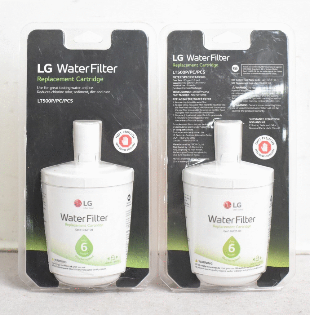 Lot of 4 LG LT500P/PC/PCS Water Refrigerator Filter Cartridges - Image 2