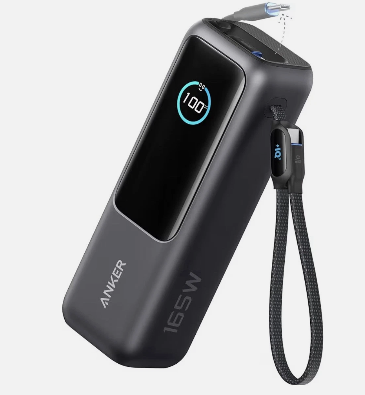 Anker 25000mAh Power Bank Triple 100W USB-C Fast Charge Built-in Cables - SEALED — image 2 of 11