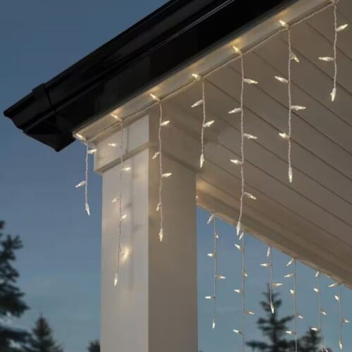 Home Accents Holiday 200 Ct Lights Cool White Mini LED Icicle Light Set 17.5 Ft (Copy)