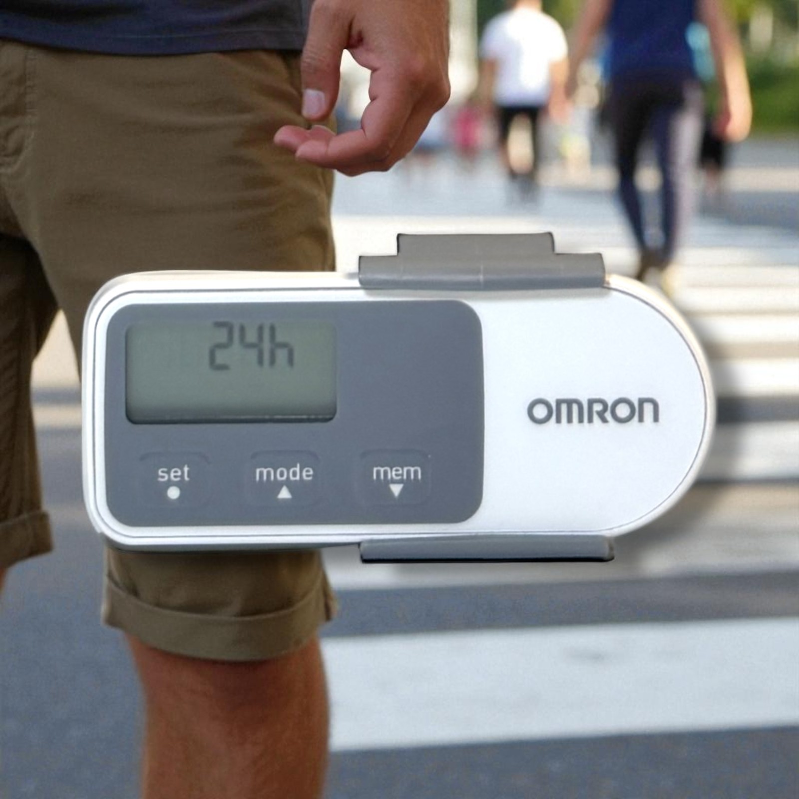 Omron HJ-320 Tri-Axis Pedometer Step Counter w/ Holder Works Great - Image 8