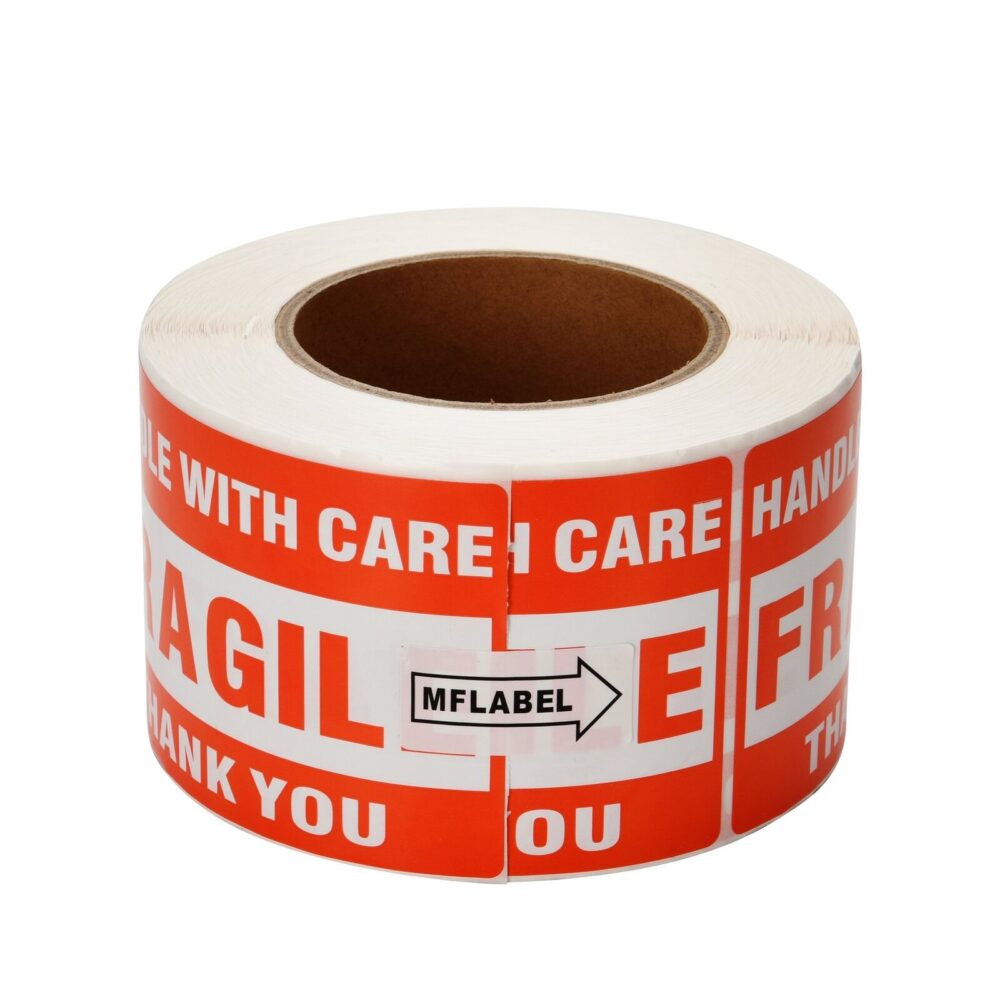 1000 Large 3"x5" Handle with Care Thank You Fragile Shipping Labels Stickers - Image 4