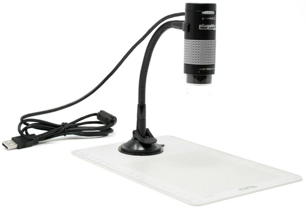 Plugable USB Digital Magnificier Microscope Camera w/ Stand Flexible Arm (250x) - Image 4