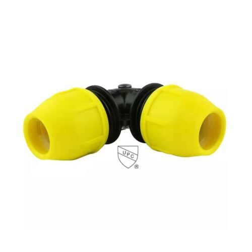 Home-Flex 1-1/4 in. IPS SDR 10 Underground Yellow Poly Gas Pipe 90-Degree Elbow
