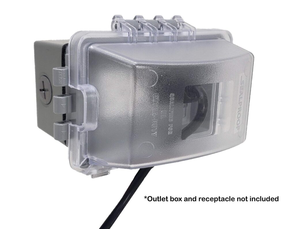 Weatherproof In Use Outlet Cover, Outdoor Receptacle Protector/ Eaton TWR outlet - Image 3