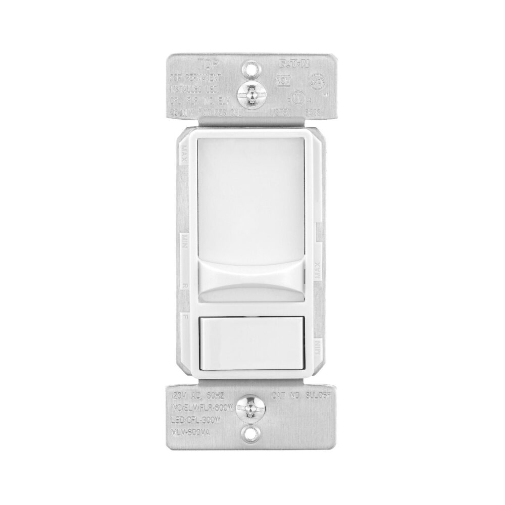 Eaton SUL06P-W 1-Pole 3-Way Slide Dimmer with Preset - Image 2
