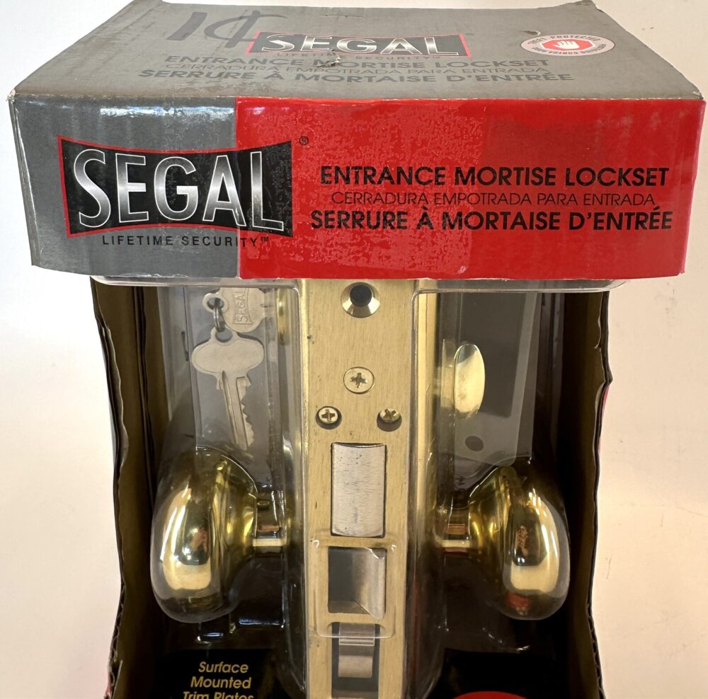 Segal Entrance Mortise Lockset 2 1/2 in Backset In Wrought Solid Brass SE 26000 - Image 5