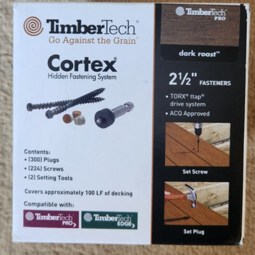 TimberTech Cortex Hidden Fastener System - Dark Roast