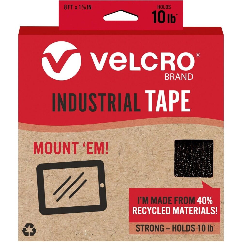 VELCRO Brand Industrial Strength Mounting Tape 8ft x 1 7/8in Roll (vek30190) - Image 3