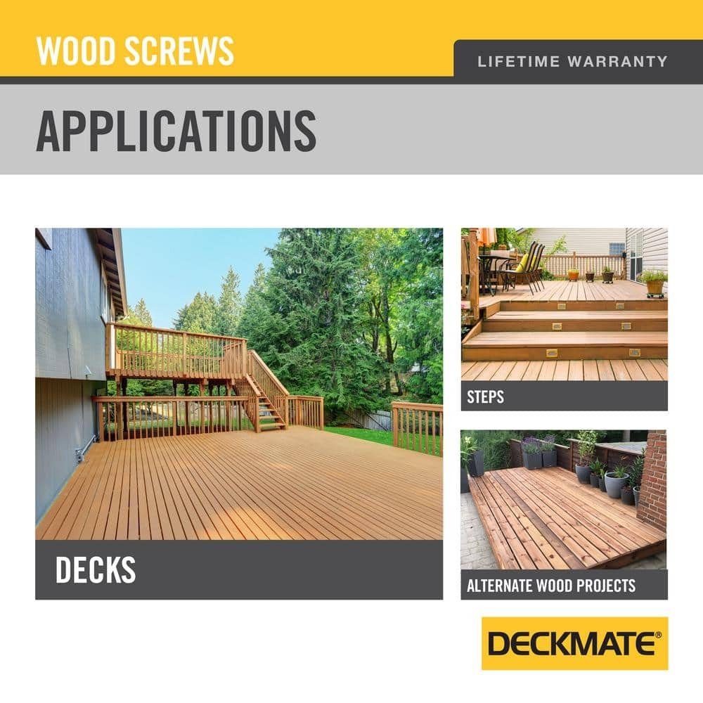 #8 x 1-5/8 in. Tan Star Flat Head Wood Deck Screw (25 lbs. / 3096-Pieces) - Image 6