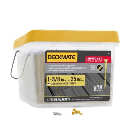 #8 x 1-5/8 in. Tan Star Flat Head Wood Deck Screw (25 lbs. / 3096-Pieces)