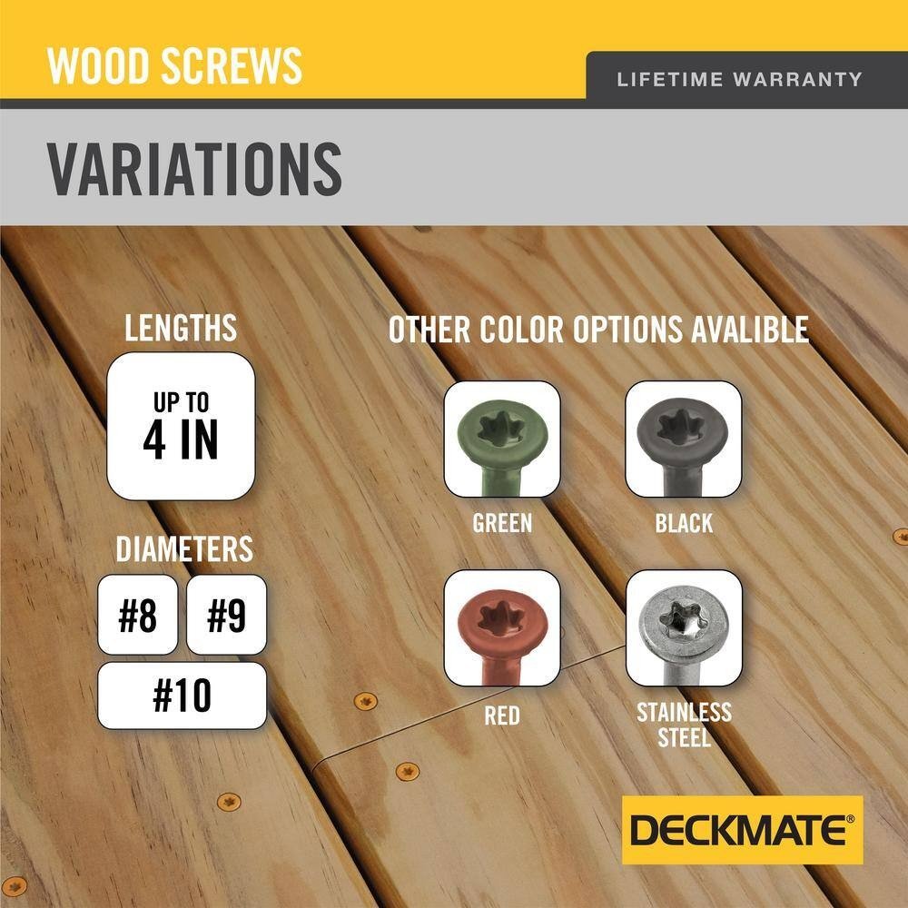 #8 x 1-5/8 in. Tan Star Flat Head Wood Deck Screw (25 lbs. / 3096-Pieces) - Image 8