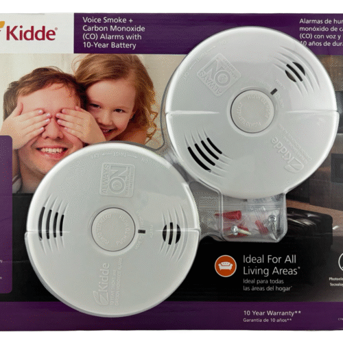 Kidde Voice Smoke + Carbon Monoxide CO Alarms 2Pk 10 Year Battery NIB